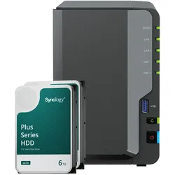 Synology DS224+ 12TB Synology Plus HDD NAS-Bundle NAS inkl. 2x 6TB Synology Plus HDD 3.5 Zoll SATA