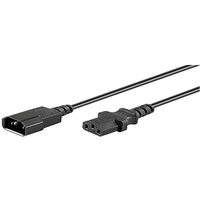 Goobay 68602 Kaltgeräte Verlängerungskabel Schwarz 1.50 m