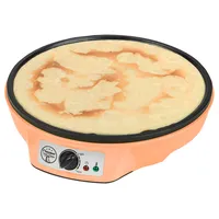 Bestron Crêpes Maker im Retro Design, für Crepes mit Ø 30 cm, inkl. Teigverteiler & Crêpes-Wender, mit Antihaftbeschichtung, 1000 Watt, Sweet Dreams Kollektion, Farbe: Orange