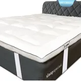 Topper 180x200 ultraweicher 3cm [Luxe Komfort] Atmungsaktives [Airflow Edge] Design - Waschbarer hypoallergener Matratzentopper 180x200