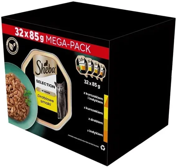 Wet cat food - Poultry, Chicken, Turkey - 32x85 g