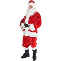 Morph Weihnachtsmann Kostüm, Kostüm Weihnachtsmann Herren, Weihnachtsmann Kostüm Herren, Nikolaus Kostüm Herren Komplett, Nikolaus Kostüm Männer, Weihnachtsmannkostüm - XL