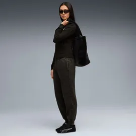 Puma Damen Elevated Comfort Wash Sweatpants FL Cl Strickhose, Puma Schwarz, S EU