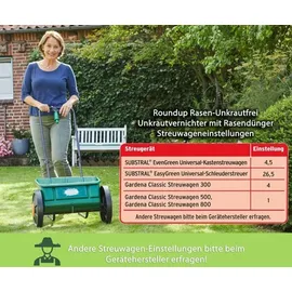 Substral Roundup Rasen Unkrautfrei Rasendünger 9kg 450 m2 2in1 100 Tage Granulat