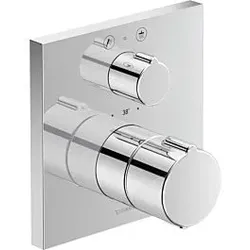 Duravit C.1 Unterputz Brausethermostat  C14200013010, 2 Verbraucher, Ab- & Umstellventil