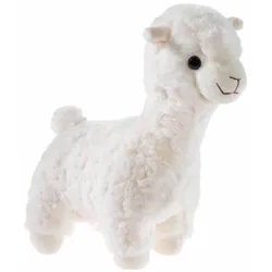 Kuscheltier HEUNEC "Kuma Lama, 30 cm", weiß (wollweiß), Plüschfiguren, KinderH:30cm, Made in Germany, H:30cm