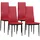 Albatros Esszimmerstuhl Milano Kunstleder rot 4er Set