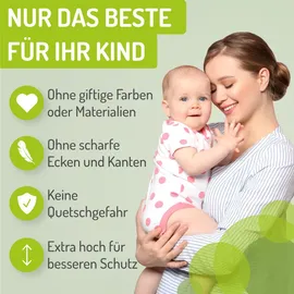 Bomi Türschutzgitter Mira 85-243 cm in Weiß | Gr.: 135-143 cm