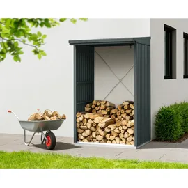 EcoStar Kaminholzregal Trend-V Typ 1 anthrazitgrau