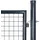 vidaXL Gartentor 100 x 150 cm Grau/Stahl