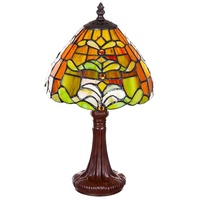 BIRENDY Stehlampe Birendy Tischlampe Tiffany Mosaik bunt Tiff151 Motiv Lampe Dekorationslampe