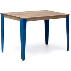 BOX Furniture Lunds Studio Tisch 140x80x75cm Blau in massivem Kiefernholz mit Vintage-Industrie-Stil beenden Box Möbel