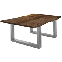 möbelliebling Couchtisch Baumkante Nussbaumfarben Akazie 120 x 40 x 80 cm