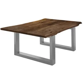 möbelliebling Couchtisch Baumkante Nussbaumfarben Akazie 120 x 40 x 80 cm