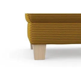 Home Affaire Polsterhocker Summer Cord 77 x 48 x 67 cm Gelb