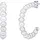 VALERO PEARLS Creolen VP757 Silber/Weiß unisize