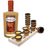 Eierlikör auf Rum - Trüffel 0,7L mit Waffelbechern & Becherhalter 20%Vol