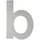 HOPPE OA-Hausnummer E610-621 Buchstabe b Edelstahl