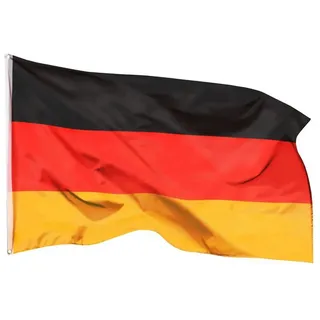 PHENO FLAGS Flagge Deutschland Flagge - Deutsche Fahne (Hissflagge für Fahnenmast), Inkl. 2 Messing Ösen 90 x 150 cm