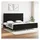 vidaXL Bettgestell mit Kopfteil 200 x 200 cm schwarz