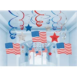 Usa 22 Swirl Girlande