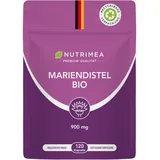 Mariendistel BIO Kapseln - 100% BIO - DETOX Pur Ökologisch Nachhaltig im FLOW PACK - 120 Vegane Kapseln