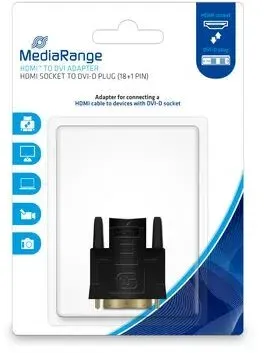 MediaRange MRCS170 Kabeladapter DVI-D HDMI Schwarz