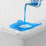 Matratzenschoner 180x200 cm Wasserdicht, Strapazierfähige und wasserdichte Bambus Matratzenauflage, Nässeschutz Bettlaken Spannbetttücher Optimaler Schutz & Atmungsaktiv & Waschbar
