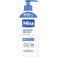 Mixa Hautstärkende Creme für sehr trockene und beanspruchte Haut, Feuchtigkeitsspendend, Pflege-Creme zum Schutz der Hautbarriere, Ceramide Protect, 400 ml