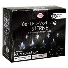 INDA-EXCLUSIV Lichtervorhang LED 1 m Kaltweiß