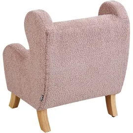 Beliani Kindersessel Farum Bouclé 0 x 0 x 0 cm Rosa