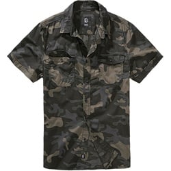 Brandit Roadstar Shirt Hemd kurzarm darkcamo, Größe 3XL