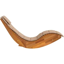 vidaXL Schaukelliege 100 x 100 x 100 cm Braun
