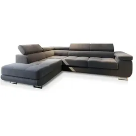 masseno Ecksofa SELVA L-S grau ¦ Maße (cm): B: 277 H: 90