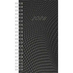 Rido Taschenkalender Timing 2 1 Woche/2 Seiten 9,3x17,2cm PP-Einband schwarz 2026