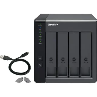 QNAP TR-004 - Festplatten-Array - 0 TB - 4 Schächte (SATA-300) - USB 3.2 Gen 1 (extern)
