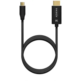 AISENS USB-C auf HDMI 2.1 Konverterkabel 2 m Schwarz