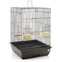 Montana Cages | Transportkäfig EOS ca. 44 x 44 x 68 cm Antik für Großsittiche & Papageien, Vogelkäfig für den Transport