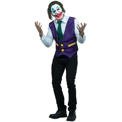 Ghoulish Productions Kostüm Joke Clown, Für die schnelle Verwandlung zum Oberschurken lila