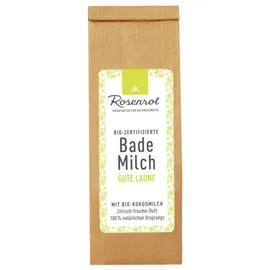 Rosenrot Bademilch Gute Laune mit Bio-Kokosmilch
