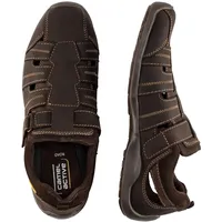 CAMEL ACTIVE Herren Sandalen aus echtem Leder Dunkelbraun, menswear-42