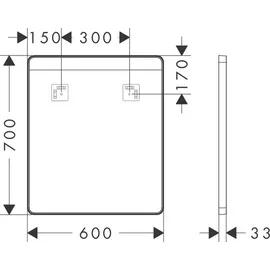 Hansgrohe Xarita Lite Q Spiegel 54957700
