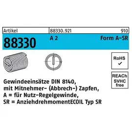 AMECOIL Gewindeeinsatz R 88330 Form A M16x 24 A 2 10 Stück