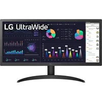 LG 26WQ500-B (2560 x 1080 Pixel, 25.70"), Monitor, Schwarz