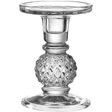 LEONARDO 4er-Set Leonardo Kerzenleuchter Poesia 12,8 cm Glas Transparent Klar S (Small)