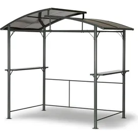 LECO Ersatz Polycarbonat-Dachplatten-Set für Profi-Grillpavillon XXL 2,75 x 1,65 m Grau-Braun