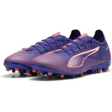 Puma Ultra 5 Match MG Soccer Shoe, Lapis lazuli/puma White-Sunset Glow, 41