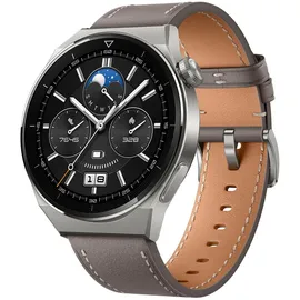 Huawei Watch GT 3 Pro  46 mm titangrau Lederarmband grau