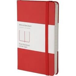 Moleskine Liniertes Notizbuch L rot