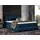 Mirjan24 Boxspringbett Venezia, Ehebett mit zwei Bettkästen, Doppelbett mit Topper, Schlafzimmer (Kronos 09 Größe: 160x200 cm) - Blau